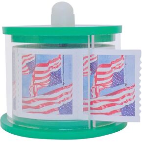 Postage Stamp Dispenser Stamp Roll Dispenser Stamp Holder -Green