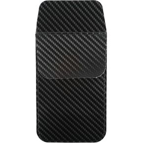 Leather Pocket Protector, PU Pen Pouch Holder Organizer Multi-Purpose Pen Pocket Protectors Holds for Shirts Lab Coats Pens, Pointers, Pencils and Work Tools-Black