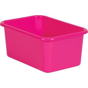 Teacher Created Resources® Pink Small Plastic Storage Bin, 1 Count (Pack of 1)