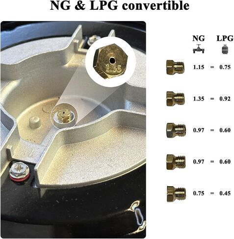 30 Cooktop gas, 5 Burners gas stovetop 30 inch,Gas Stove Gas Hob Stovetop Tempered Glass Cooktop Cast Iron Grates Built-in Gas Stove Top LW5G01 LPG/NG Gas Cooktop Black in Saudi Arabia