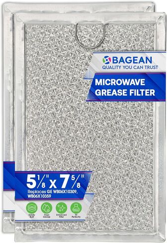 Microwave Filter Replacement 7.64" x 5.12" for GE WB06X10309 WB06X10359 Microwave Grease Filter - Also Fit’s LG Kenmore and More - Filters Kitchen Oven Air Entering Over the Range Vent Fan in Kuwait