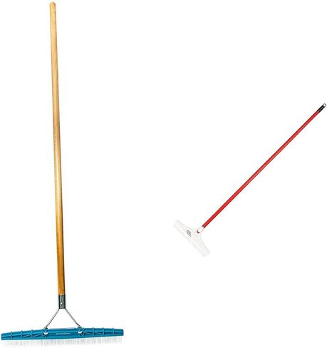 AB24 Carpet Rake, 18-Inch Head, 54-Inch Handle, Blue in Saudi Arabia