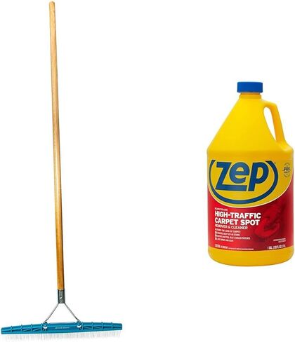AB24 Carpet Rake, 18-Inch Head, 54-Inch Handle, Blue in Saudi Arabia