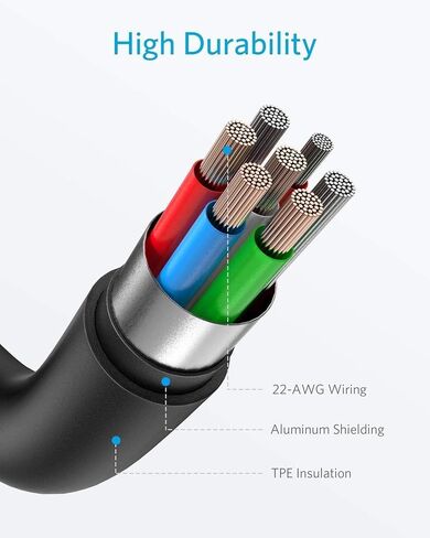 انكر كيبل USB C الى لايتنينج، باورلاين II [10 قدم، عبوتان معتمد من ابل] سلك شحن طويل للغاية لايفون 12 برو ماكس 12 11 برو X XS XR 8 بلس ايربودز برو، يدعم توصيل الطاقة (ابيض) in Kuwait