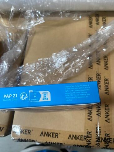 انكر كيبل USB C الى لايتنينج، باورلاين II [10 قدم، عبوتان معتمد من ابل] سلك شحن طويل للغاية لايفون 12 برو ماكس 12 11 برو X XS XR 8 بلس ايربودز برو، يدعم توصيل الطاقة (ابيض) in Kuwait