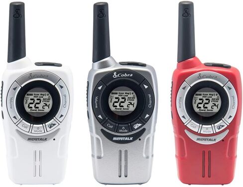 Cobra ACXT345 Weather-Resistant Walkie Talkies for Adults - Rechargeable, 22 Channels, Long Range 25-Mile Two-Way Radio Set (2-Pack) in Kuwait