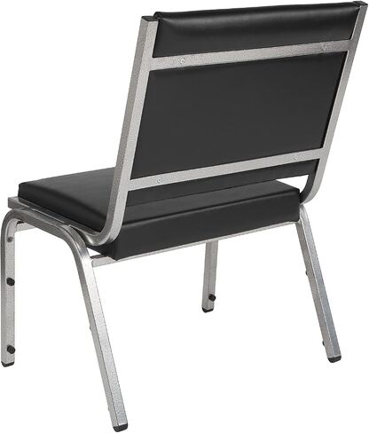 Flash Furniture HERCULES Series 1000 lb. كرسي استقبال طبي لعلاج السمنة من الفينيل الأسود المضاد للميكروبات in Saudi Arabia