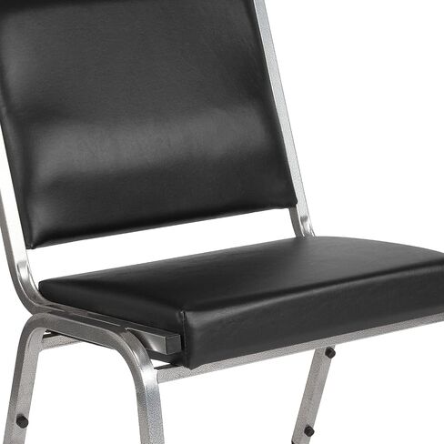 Flash Furniture HERCULES Series 1000 lb. كرسي استقبال طبي لعلاج السمنة من الفينيل الأسود المضاد للميكروبات in Saudi Arabia