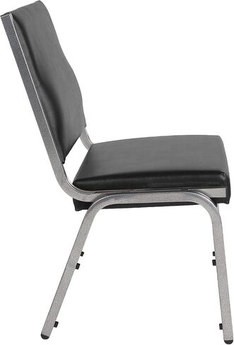 Flash Furniture HERCULES Series 1000 lb. كرسي استقبال طبي لعلاج السمنة من الفينيل الأسود المضاد للميكروبات in Saudi Arabia