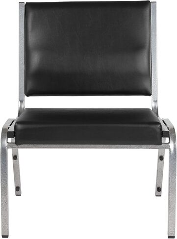 Flash Furniture HERCULES Series 1000 lb. كرسي استقبال طبي لعلاج السمنة من الفينيل الأسود المضاد للميكروبات in Saudi Arabia