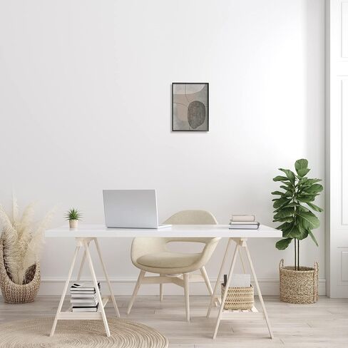 Stupell Industries Gray Pebble Like Shapes with Abstract Pattern, Designed by JJ Design House LLC Wall Plaque, 10 x 15, Grey in Saudi Arabia