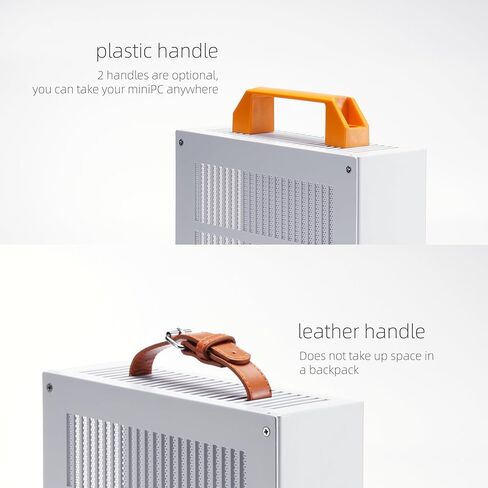 حافظة صغيرة SGPC Itx - K39 (فولاذ)، مصدر طاقة 1U، منفذ I/O أمامي USB ومنفذ Type-C، يمكن تركيب مقبضين، لوحة تهوية - 2 لوح جانبي من الصلب و1 أكريليك / حافظة SFF سعة 5 لتر in Kuwait