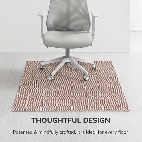 سجادة كرسي مكتب Anji Mountain لجميع الأسطح - مضادة للانزلاق، سهلة التدحرج، سجادة كرسي مكتب مكتبية ممتازة لحماية الأرضيات الصلبة، مصممة حصريًا للمكاتب المنزلية، الأقصر (40 × 54) in Kuwait