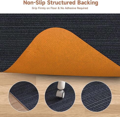 Office Chair Mat for Hardwood Floor & Low Pile Carpet Floor, Large 48"x60",Slip Resistant Heavy Duty Under Desk Chair Mat for Hardwood/Carpet Floor in Saudi Arabia