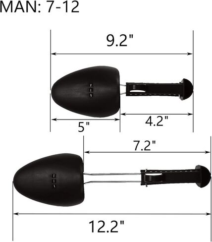 FONHERILI Shoe Trees Men Stretcher Holder Shaper Support with A Shoe Bag in Kuwait