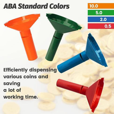 أنابيب فرز العملات المعدنية 4 ألوان، أنابيب عدادات العملات المشفرة للأرباع والدايمات والنيكل والبنسات، مع أغلفة عملات معدنية متنوعة in Kuwait