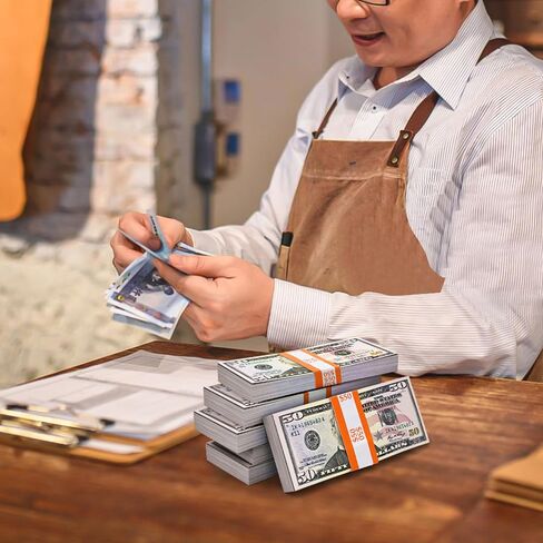 200PCS Self-Sealing Coded Currency Straps Bands $50 Bills Sleeves, Self-Adhesive Cash Money Wrappers Bands for Organize & Transport Your Cash Securely, Counter Recyclable Kraft Paper (Orange Color) in Saudi Arabia