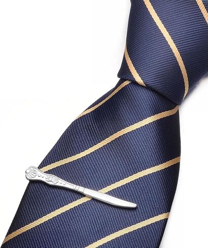 2Pcs Tie Clip Set for Men Unique Silver Gold Black Tie Clip Personalized Tie Bar Clip Fathers Day Birthday Wedding Jewelry Gift in Kuwait