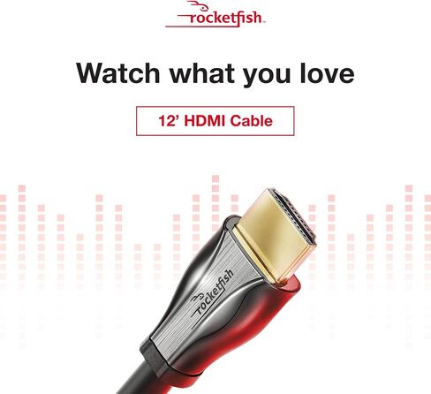كابل HDMI عالي السرعة 8K معتمد من روكيت فيش (12) in Kuwait