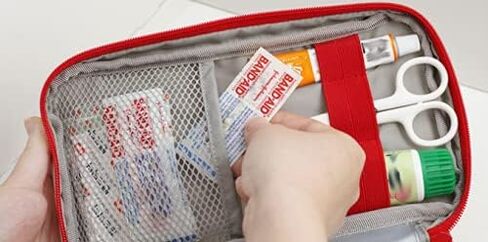 1PCS Travel Portable Medical Bag, Emergency Bag, First-aid Supplies Storage Bag And Sorting Bag (off-white) in Saudi Arabia