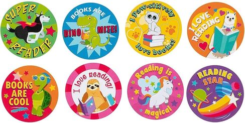 Juvale Motivational Reading Reward Stickers for Teachers, Sticker Roll (1000 Pieces) in Saudi Arabia