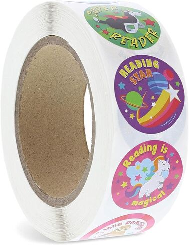 Juvale Motivational Reading Reward Stickers for Teachers, Sticker Roll (1000 Pieces) in Saudi Arabia