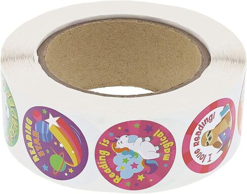 Juvale Motivational Reading Reward Stickers for Teachers, Sticker Roll (1000 Pieces) in Saudi Arabia
