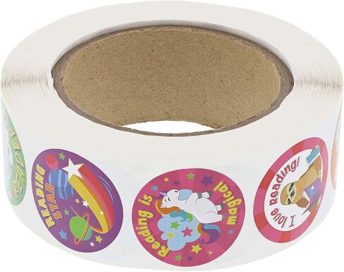 Juvale Motivational Reading Reward Stickers for Teachers, Sticker Roll (1000 Pieces) in Saudi Arabia