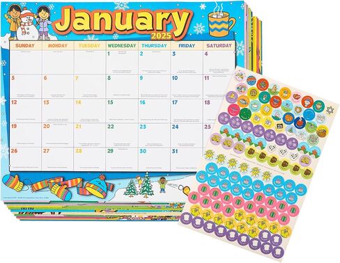 Really Good Stuff Classroom Calendar 2024-2025, Primary Colors in Saudi Arabia