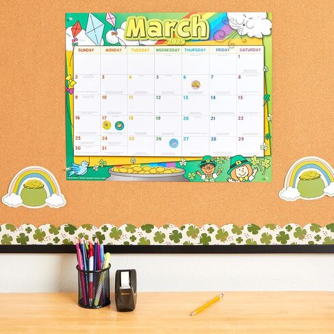 Really Good Stuff Classroom Calendar 2024-2025, Primary Colors in Saudi Arabia