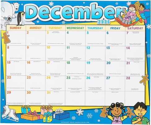 Really Good Stuff Classroom Calendar 2024-2025, Primary Colors in Saudi Arabia