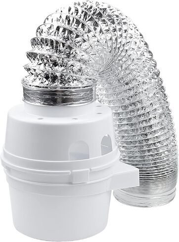 Cenipar TDIDVKZW Dryer Vent Kit 4 Inch Indoor with 5 Feet Ducting Hose in Kuwait