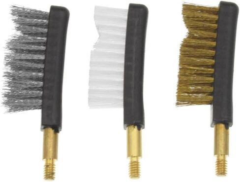 3 Pack Nylon Steel Brass Brush Head with No.8-32 Threads for Cleaning Handgun Shotgun Rifle (Nylon Brush Head) in Saudi Arabia