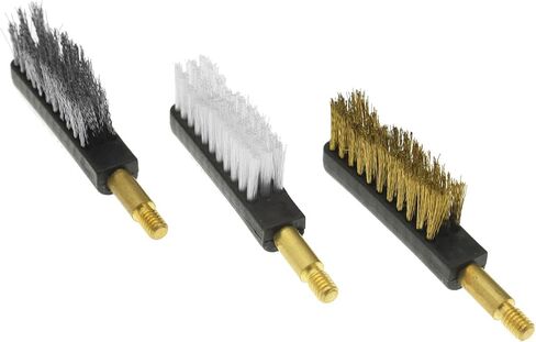 3 Pack Nylon Steel Brass Brush Head with No.8-32 Threads for Cleaning Handgun Shotgun Rifle (Nylon Brush Head) in Saudi Arabia