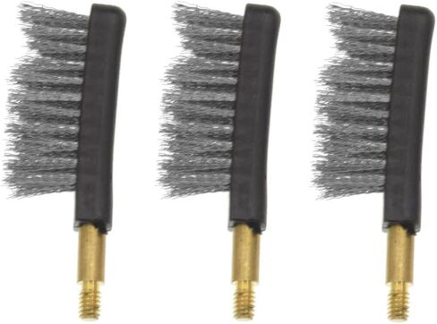 3 Pack Nylon Steel Brass Brush Head with No.8-32 Threads for Cleaning Handgun Shotgun Rifle (Nylon Brush Head) in Saudi Arabia