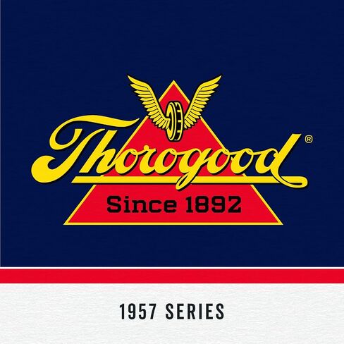 Thorogood 1957 Series 8" Waterproof Steel Toe Work Boots for Men - Full-Grain Leather with Moc Toe, Slip-Resistant Heel Outsole, and Comfort Insole; EH Rated, Crazyhorse - 9 W US in Kuwait