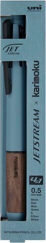 三菱鉛筆 Mitsubishi Pencil MSXE5KF05.71 Multifunction Pen Jet Stream Karimoku 4&1 0.5 Steel Blue in Saudi Arabia
