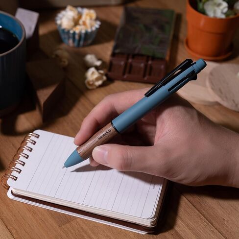 三菱鉛筆 Mitsubishi Pencil MSXE5KF05.71 Multifunction Pen Jet Stream Karimoku 4&1 0.5 Steel Blue in Saudi Arabia
