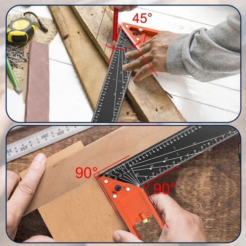 Premium Right Angle Ruler, Precision Angle Measurement Tool for Carpentry, Woodworking, and DIY Projects in Saudi Arabia