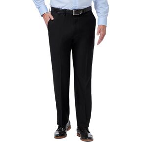 Haggar Men's Premium Comfort Classic Fit Flat Front Hidden Comfort Waistband Pant (Regular and Big & Tall Sizes)