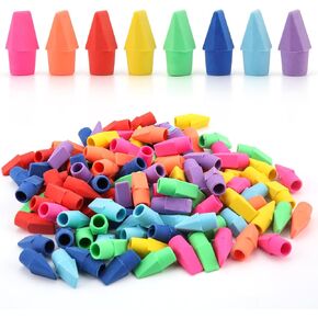 YISAN Cap Erasers for Pencils,120 PCS Pencil Top Erasers,8 Assorted Colors Erasers, 71310