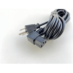 [UL Listed] OMNIHIL Extra Long 15FT L-Shaped C13 Power Cord Compatible with Xerox C235/DNI Color Multifunction Printer