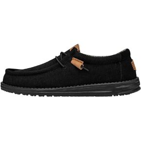 Hey Dude Wally Corduroy Chocolate Size 6 | Men’s Shoes | Men's Slip-on Loafers | Comfortable & Light-Weight