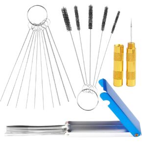 Carburetors Carbon Dirt Jet Remove Cleaner 13PCS Wire Torch Tip Carburetor Cleaning Kit 10PCS Needles and 5PCS Brushes 1PCS Sharp Pick Tool for Motorcycle Moped Welder Carb Spray Gun Cleaner in Saudi Arabia