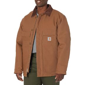 Carhartt Men's Loose Fit Firm Duck Insulated Traditional Coat