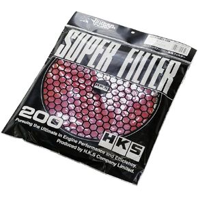 HKS 70001-AK032 Red 200mm Super Mega Flow Replacement Filter Element