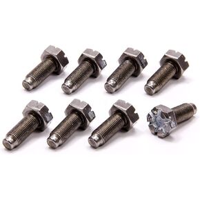 Flywheel Bolt Kit, 10 mm x 1.25 Thread, 1.000 in Long, Hex Head, Chromoly, Black Oxide, Ford Modular, Set of 8 (M-6379-B)