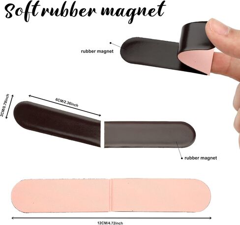 Magnetic Bookmarks, 15PCS Bookmark, Cute Bookmarks, Magnet Bookmark Clips, Bookmarks for Women Men Kids, Bookmarks Bulk, Teacher Bookmark, Solid Colorful Bookmarks(Light Color) in Kuwait