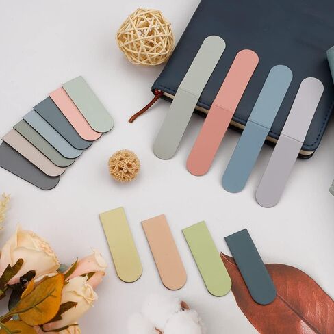 Magnetic Bookmarks, 15PCS Bookmark, Cute Bookmarks, Magnet Bookmark Clips, Bookmarks for Women Men Kids, Bookmarks Bulk, Teacher Bookmark, Solid Colorful Bookmarks(Light Color) in Kuwait