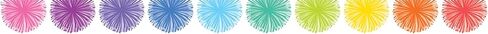 Teacher Created Resources Colorful Poms Scalloped Die-Cut Border Trim in Saudi Arabia